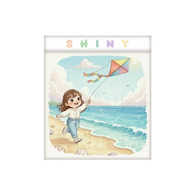 پوستر شاینی مدل فانتزی طرح بادبادک بازی