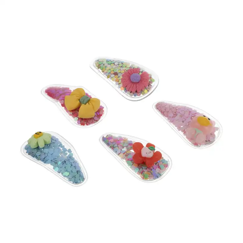 گیره مو دخترانه مدل هلیا کد 1 بسته 5 عددی