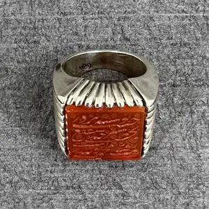 انگشتر نقره مردانه گیرا مدل عقیق G296 