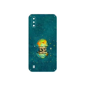 MAHOOT Collage of Earth Face Cover Sticker for Samsung Galaxy M01