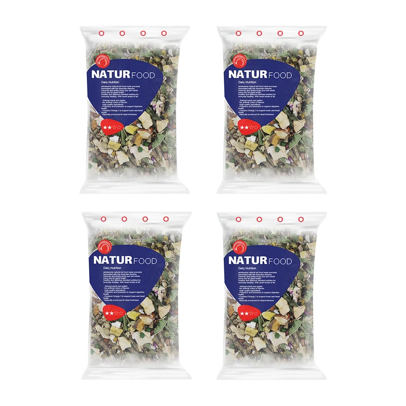 غذای خرگوش نیچر فود مدل 2 ستاره وزن 1 کیلوگرم بسته 4 عددی
