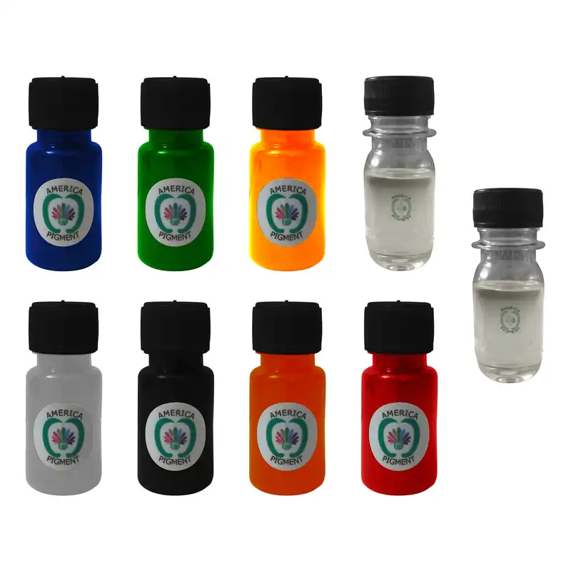 لاک ناخن آمریکاپیگمنت مدل GEL POLISH7 مجموعه 7 عددی به همراه محلول خشک کن و محلول رقیق کننده