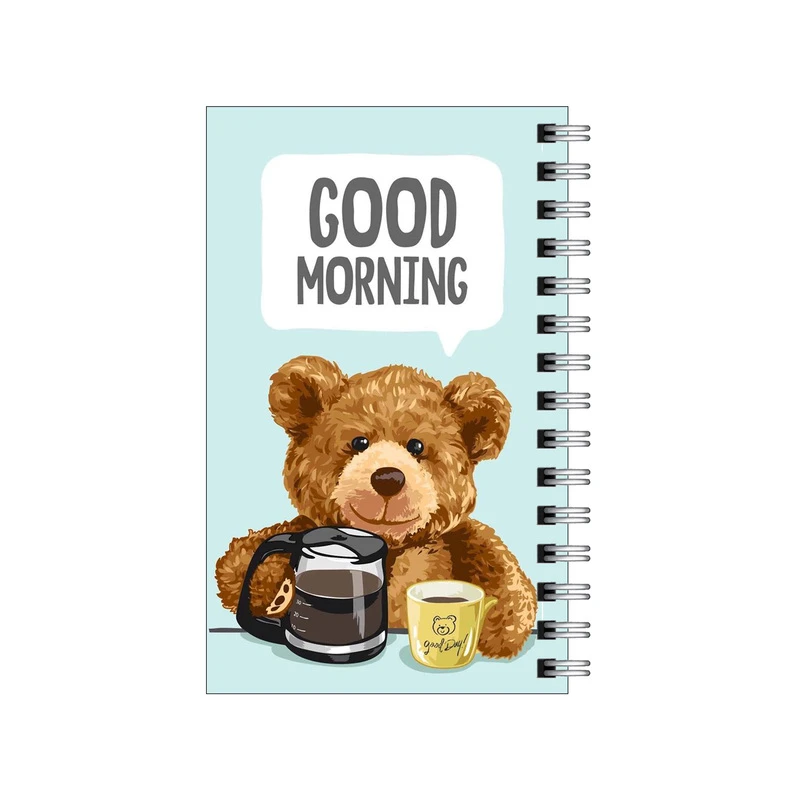 دفترچه یادداشت مدل to do list طرح خرس قهوه خور کد 6261397