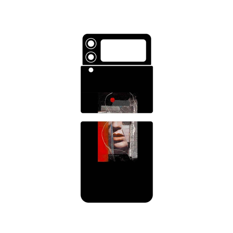برچسب پوششی ماهوت مدل Collage of Mouth مناسب برای گوشی موبایل سامسونگ Galaxy Z Flip3 5G