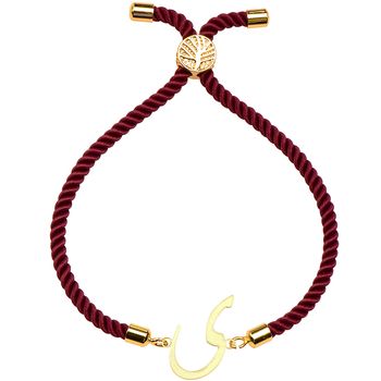 دستبند طلا 18 عیار زنانه کرابو طرح حرف ی مدل Kr2590