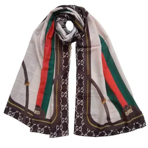 شال زنانه گوچی مدل نخی تابستانی مجلسی کمربندی کد 43
