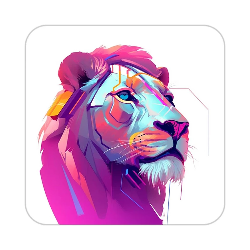 زیر لیوانی کاکتی طرح شیر مدل mp23116