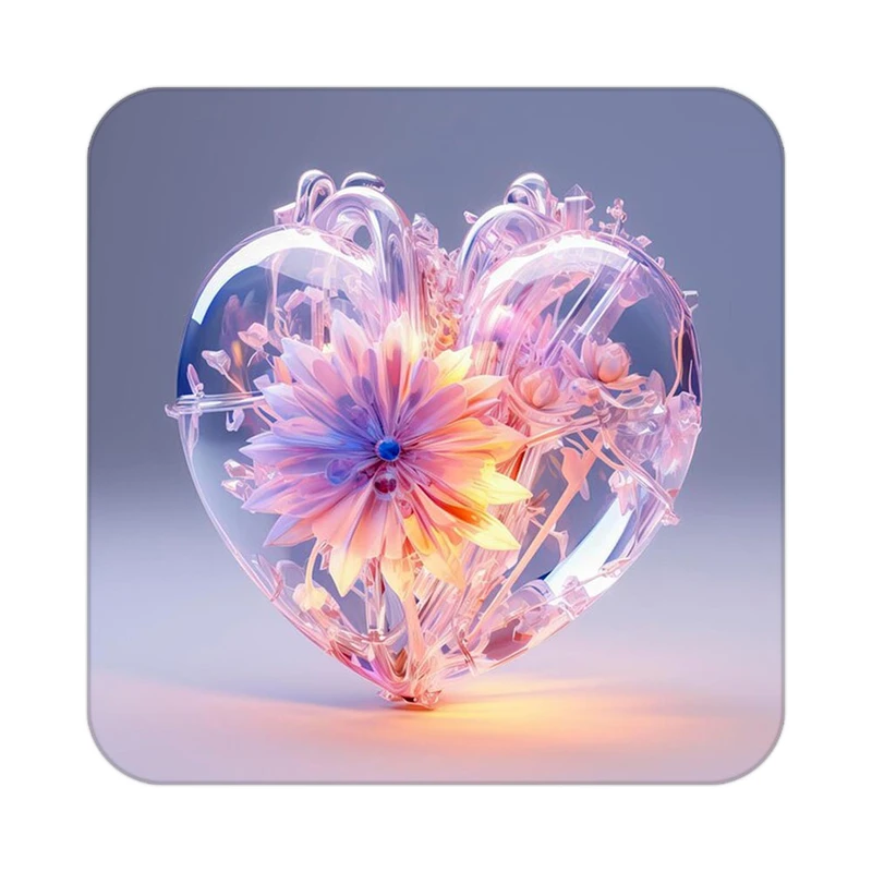 زیر لیوانی کاکتی مدل عاشقانه کد mp11178