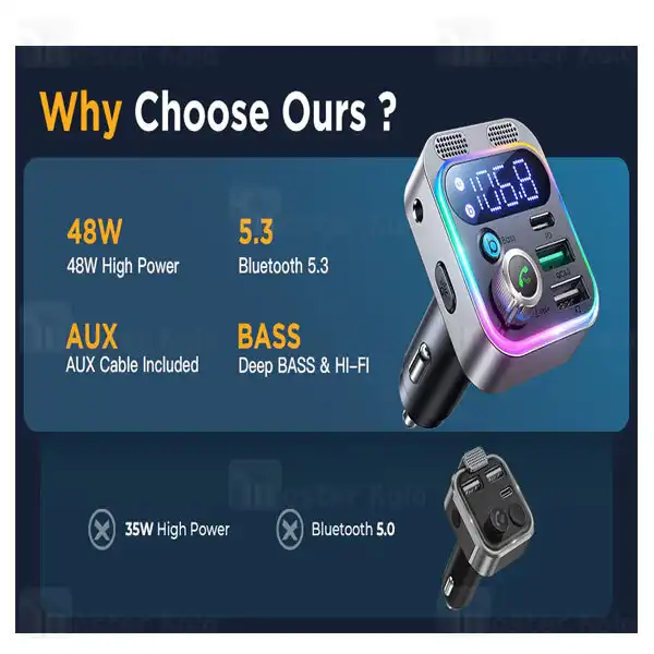 پخش کننده اف ام خودرو جوی روم مدل JR-CL16