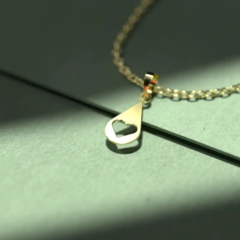 گردنبند طلا 18 عیار زنانه مدوپد مدل هندسی کد CA11126