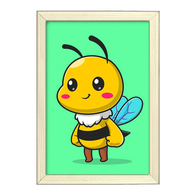 تابلو خندالو طرح حیوانات بامزه زنبور کد 29684