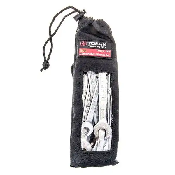 آچار یکسر تخت و یکسر رینگی توسن مدل T101-S8 مجموعه 8 عددی