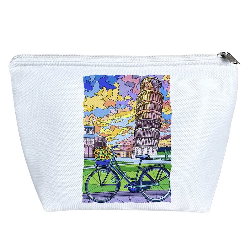 کیف لوازم آرایش دخترانه خندالو مدل برج پیزا کد 5632