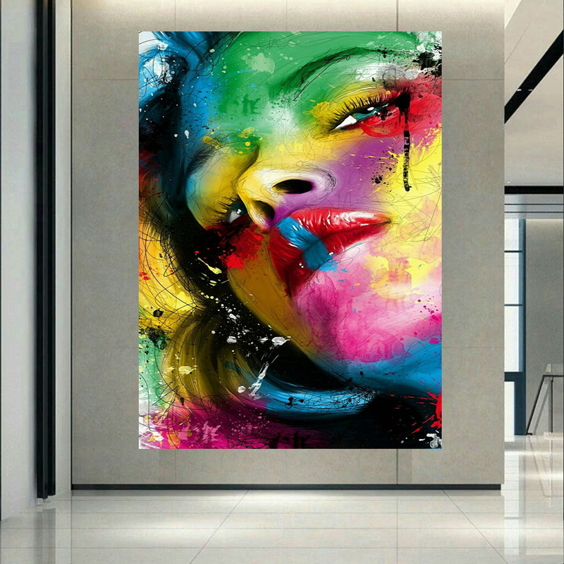 پوستر طرح آرایشگاه زنانه مدل چهره کالرفول کد AR13042