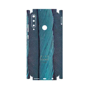 MAHOOT Turquoise feathers-FullSkin Cover Sticker for Huawei Y6p