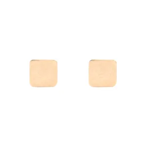 گوشواره طلا 18 عیار زنانه طرح مربع مدل GE016