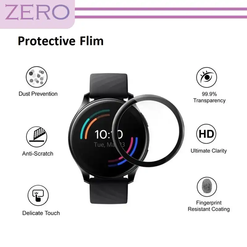 محافظ صفحه نمایش نانو زیرو مدل NZO مناسب برای ساعت هوشمند آمازفیت GTR 2E بسته سه عددی