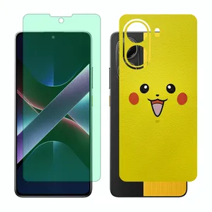 Glass Together model Green light screen protector suitable for Xiaomi Poco X7 Pro mobile phone with back cover sticker