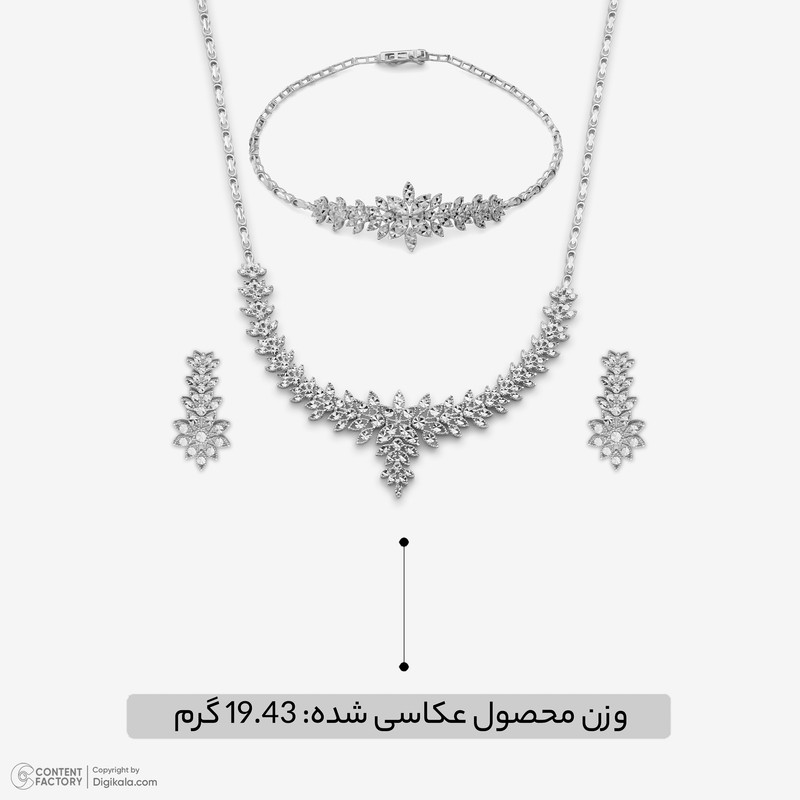 نیم ست طلا 18 عیار زنانه گلدم مدل H553002
