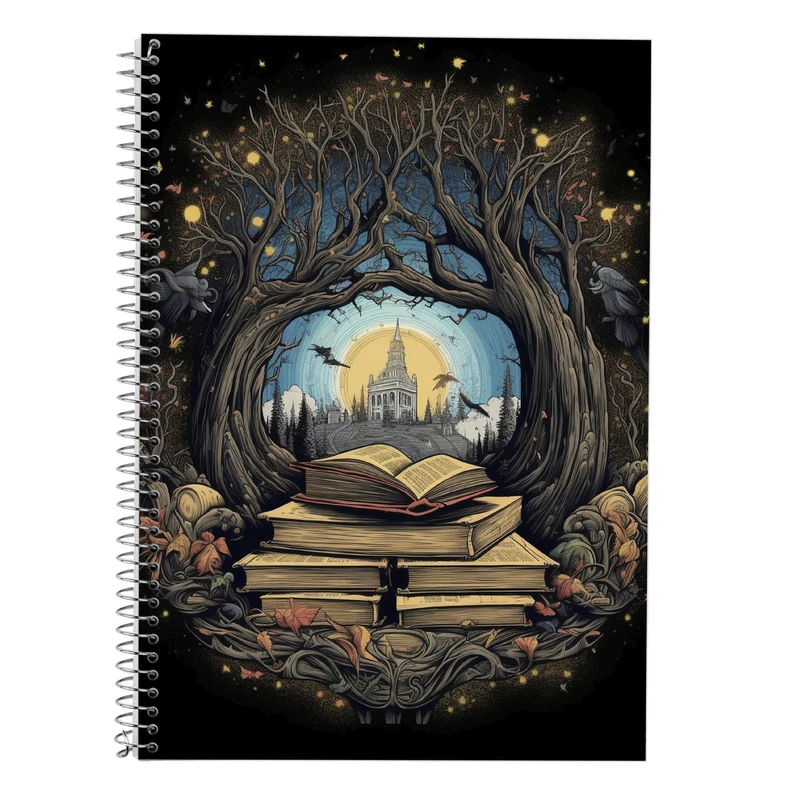 دفتر زبان 50 برگ مدوپد مدل سه خط طرح هری پاتر harrypotter کد DF10219