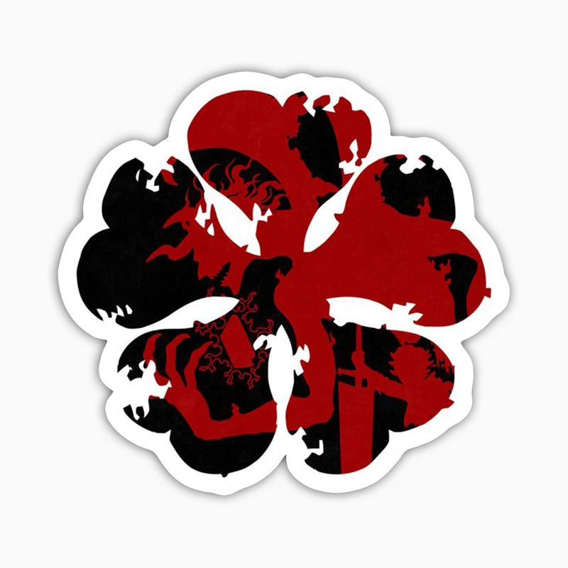 استیکر لپ تاپ و موبایل بووم طرح انیمه Black Clover مدل Demons کد JD12 