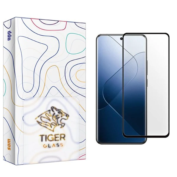 محافظ صفحه نمایش شیشه ای تایگر گلس مدل APL2newpkg مناسب برای گوشی موبایل شیائومی Redmi 14T / 14T Pro