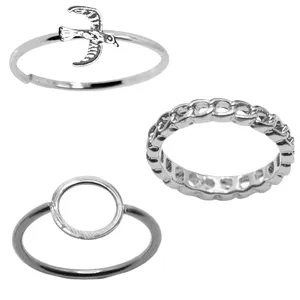 انگشتر زنانه کد RKH_1511 مجموعه 3 عددی