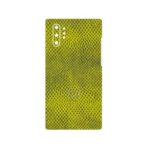 MAHOOT Yellow Snake Skin Cover Sticker for Samsung Galaxy Note 10 Plus
