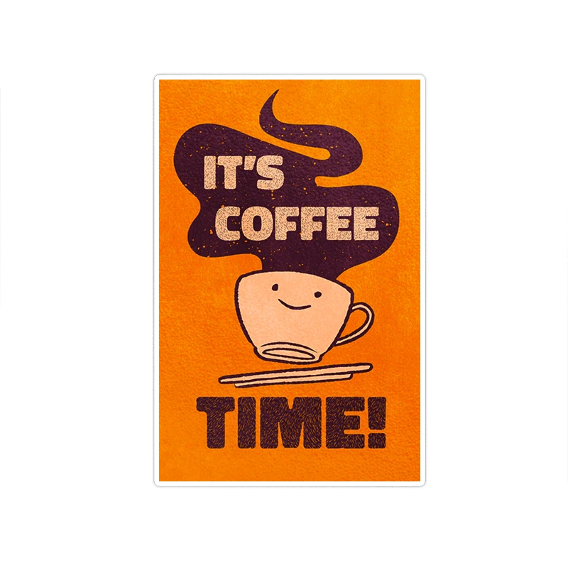 استیکر تزئینی موبایل و تبلت ماسا دیزاین مدل stkv0282 طرح coffee time