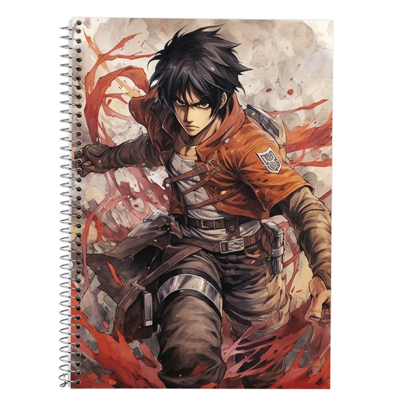 دفتر زبان 50 برگ مدوپد مدل سه خط طرح Attack on Titan کد DF10414