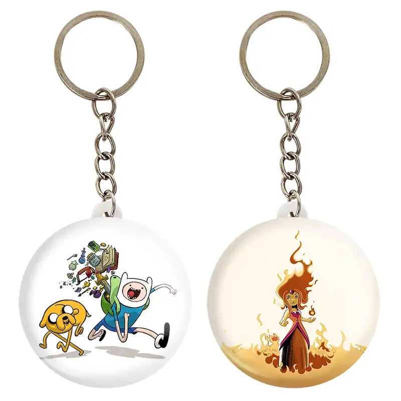 جاکلیدی خندالو مدل فلیم و جیک و فین وقت ماجراجویی Adventure Time کد 2081620823 مجموعه 2 عددی