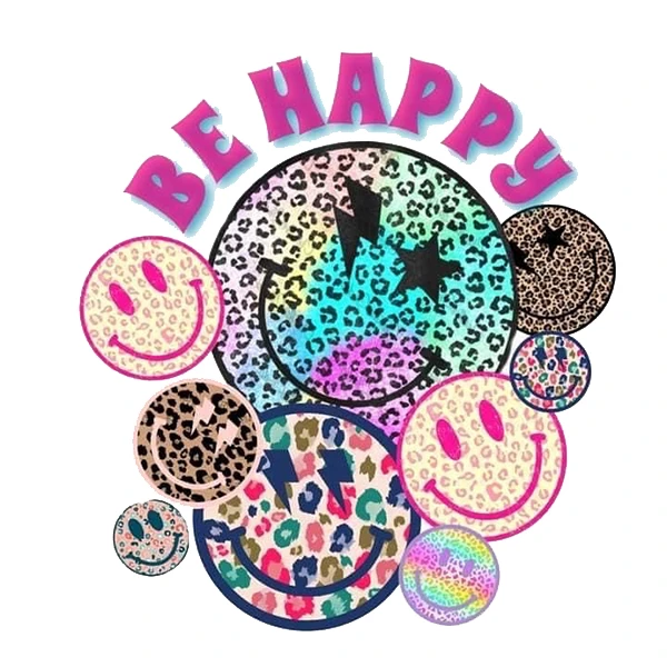  استیکر پارچه و لباس پاد آفرین طرح شکلک های بامزه کد 3710