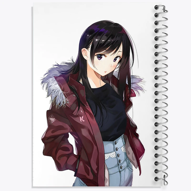 دفتر شطرنجی 50 برگ خندالو مدل چیزورو انیمه کانوجو اوکاری کد 34811