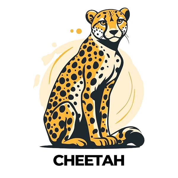 استیکر پارچه و لباس پاد آفرین طرح چیتا کد 3070