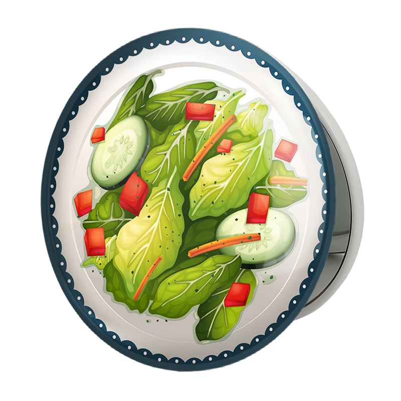 آینه جیبی خندالو طرح سالاد  مدل تاشو کد 31102