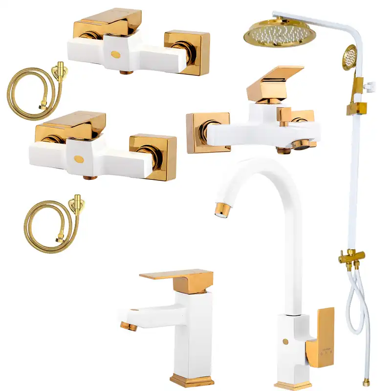 ست شیرآلات یگانه مدل آرین پلاس مجموعه 8 عددی