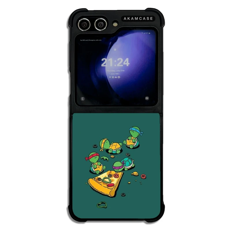 کاور آکام مدل AMC-WSGZFLIP5-NINJA TURTLES15 مناسب برای گوشی موبایل سامسونگ Galaxy Z Flip 5