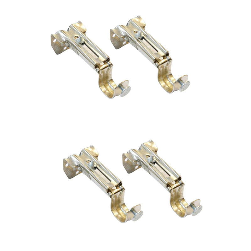 پایه نگهدارنده میله پرده مدل قاشقی دیواری بسته 4 عددی