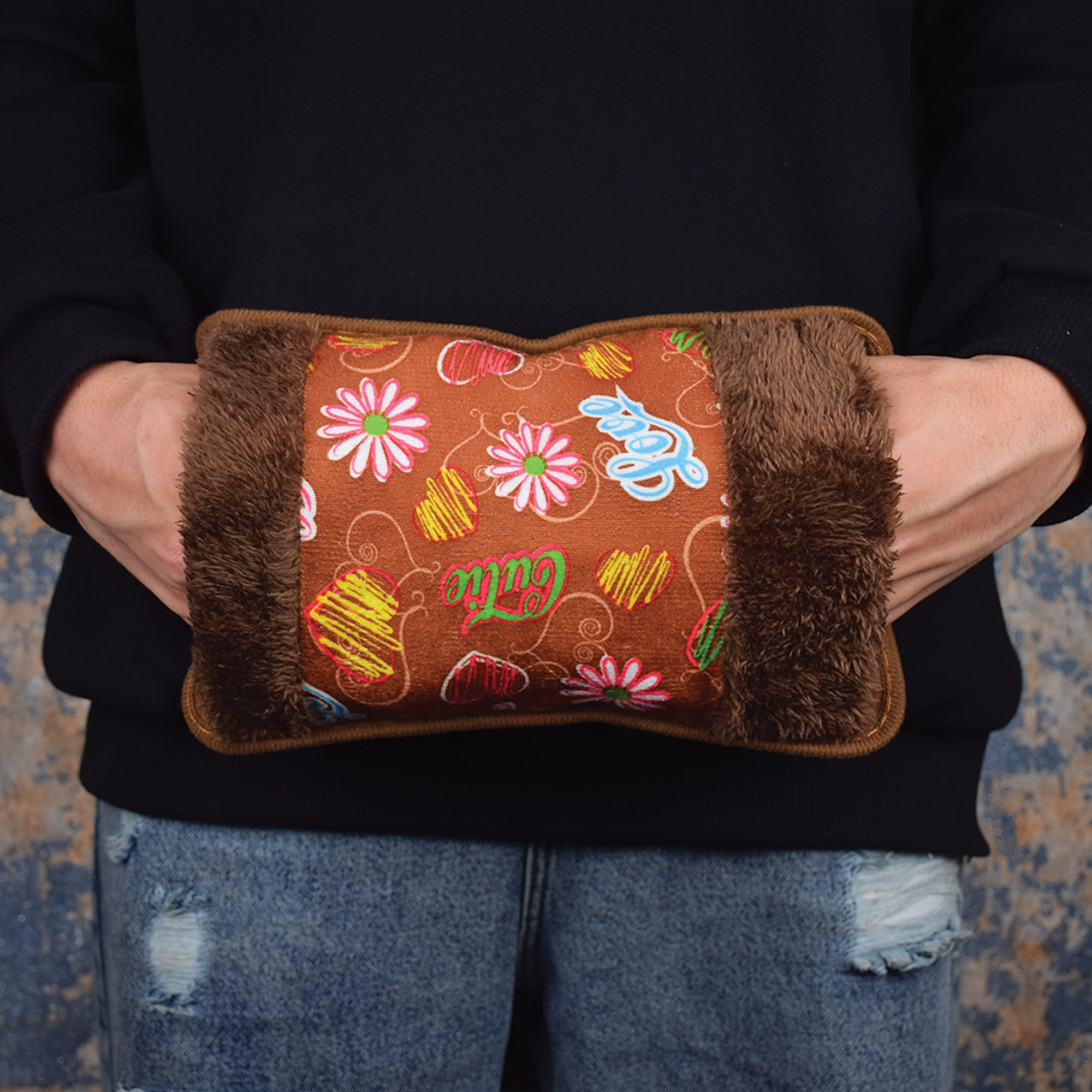 کیسه آب گرم برقی مدل Novita طرح نقاشی