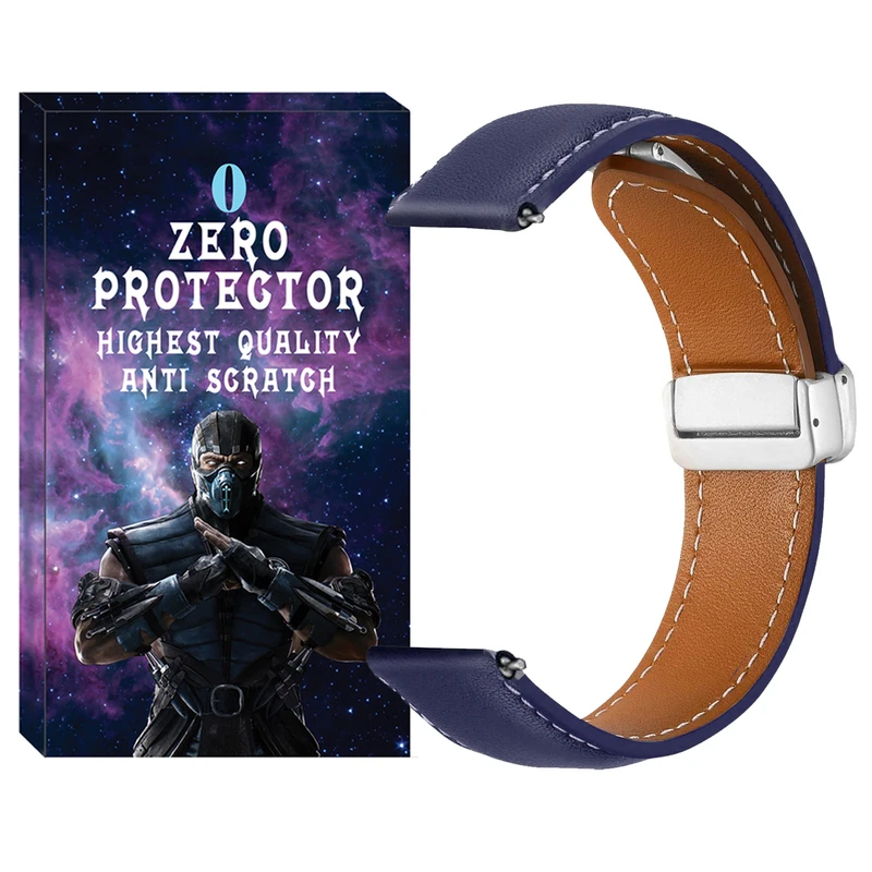 بند زیرو مدل MAG Leather ZR TW مناسب برای ساعت هوشمند آمیزفیت GTR 47mm / GTR 3 / Stratos 3 / Pop 3S