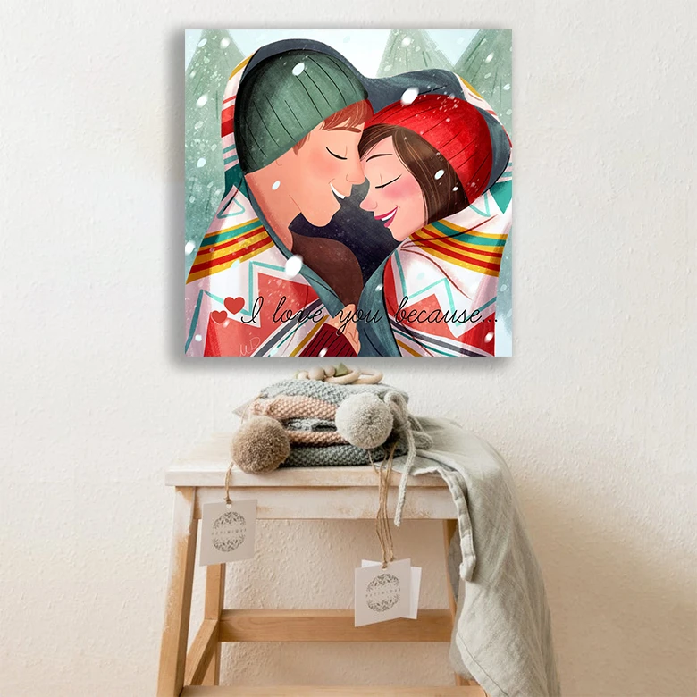 تابلو شاسی مدل روز  عشق مبارک happy day طرح 531