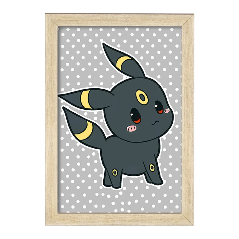 تابلو خندالو مدل امبرون انیمه پوکمون  کد 17309