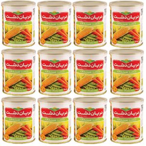 کنسرو سبزیجات دریان دشت - 400 گرم بسته 12 عددی