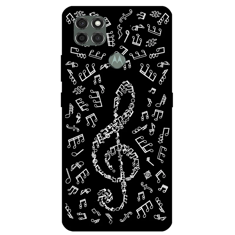 کاور مگافون طرح نوت موسیقی مدل 1370 مناسب برای گوشی موبایل موتورولا Moto G9 Power