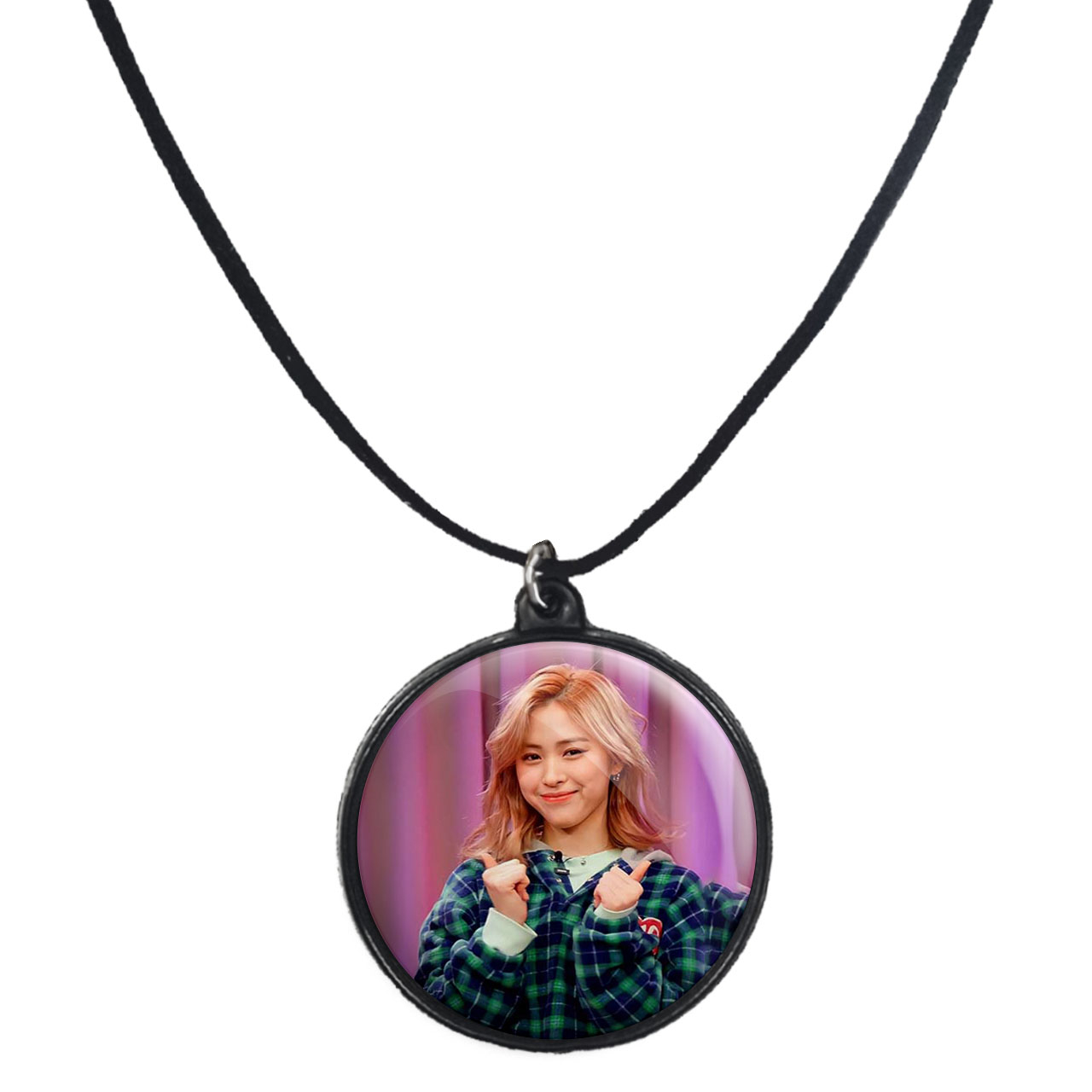 گردنبند پرمانه طرح گروه موسیقی ایتزی کد pmb.13131 مدل دو طرفه