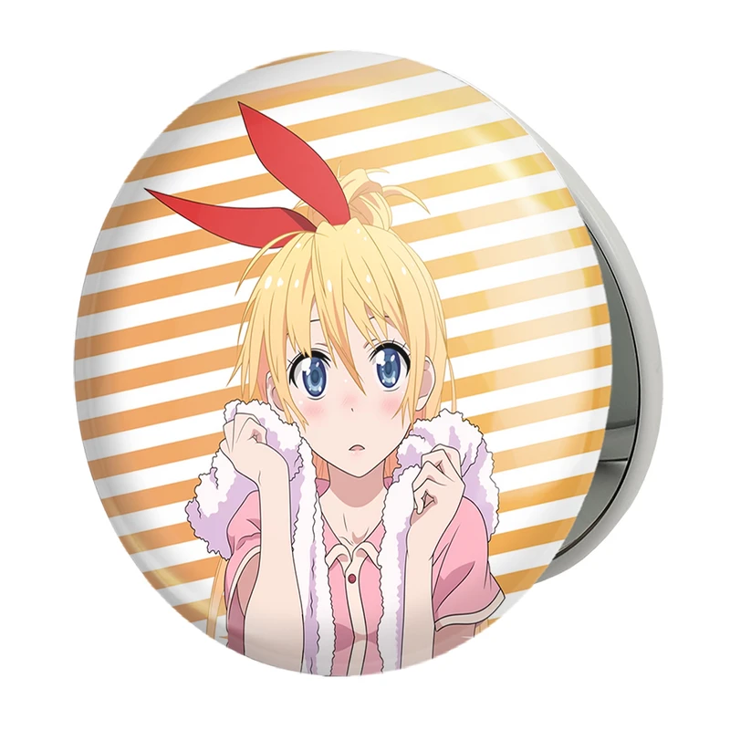 آینه جیبی خندالو طرح انیمه عشق دروغین مدل تاشو کد 17133 