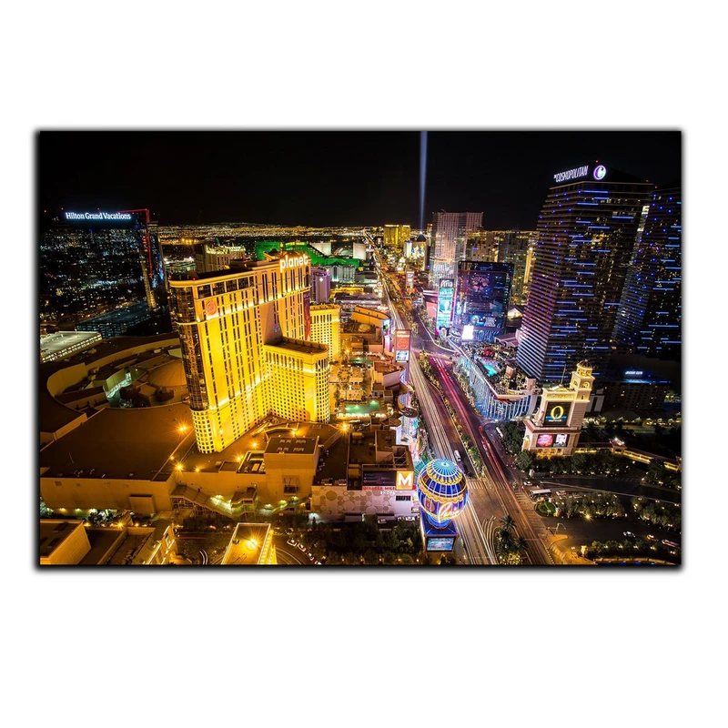 تابلو شاسی بکلیت طرح منظره شهر لاس وگاس مدل SH-358