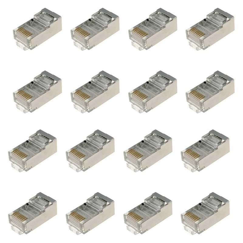 کانکتور Rj45 Cat6 STP وی نت مدل VN  بسته 16 عددی
