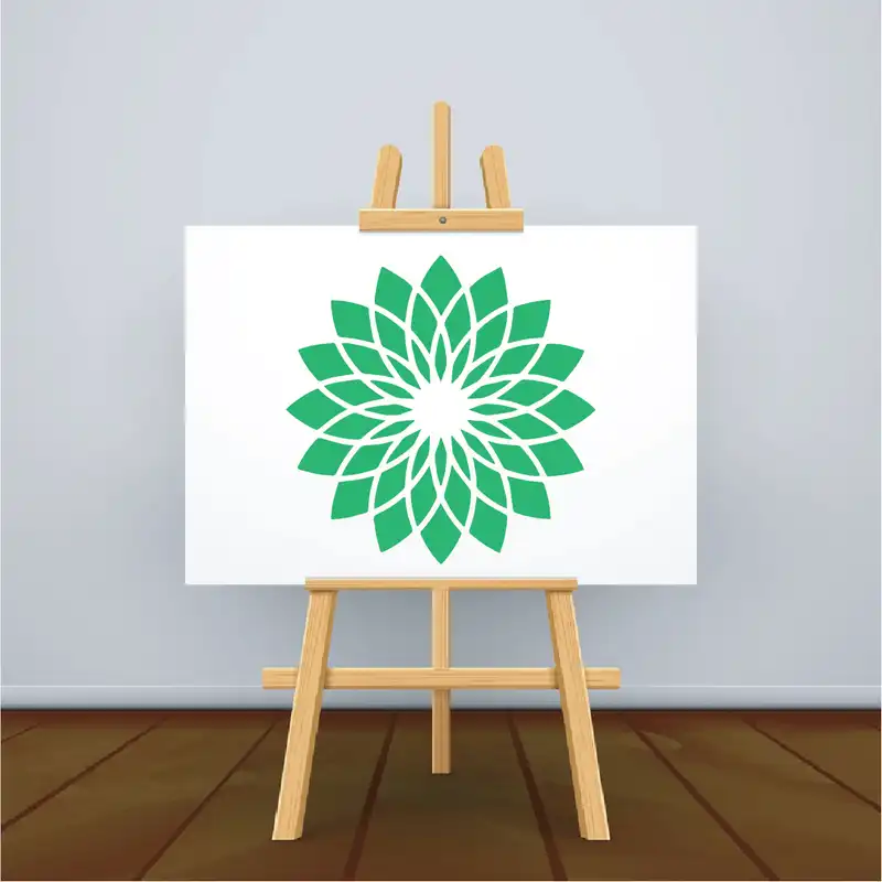 شابلون طرح گل الماس 2 کد 30cm