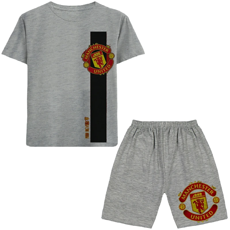 ست تی شرت و شلوارک پسرانه مدل منچستر کد N135